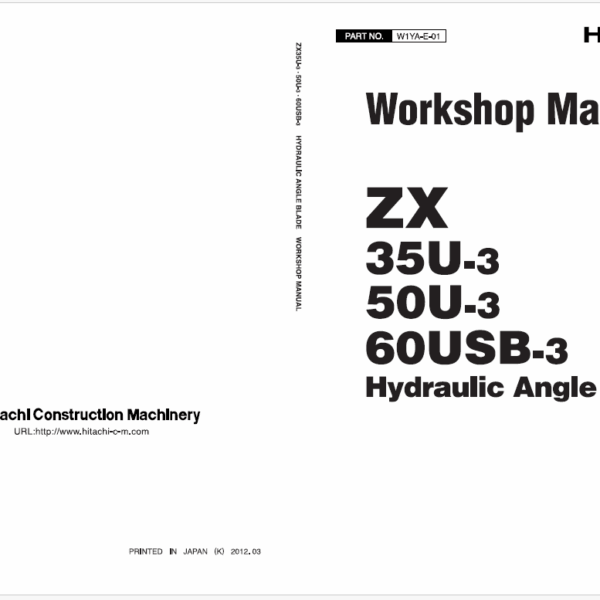 ZX35U-3, ZX50U-360USB-3 PA Blade Workshop Manual