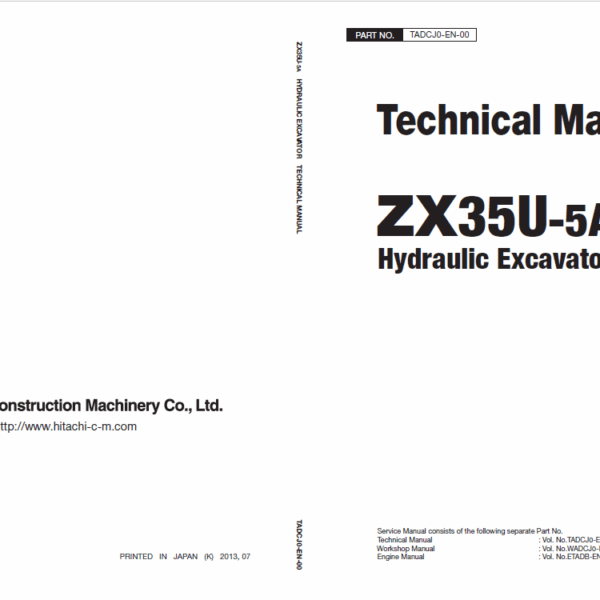 ZX35U-5A Technical Manual