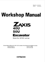 ZX40U,ZX50U Workshop manual (Serial No. 007001 and up)