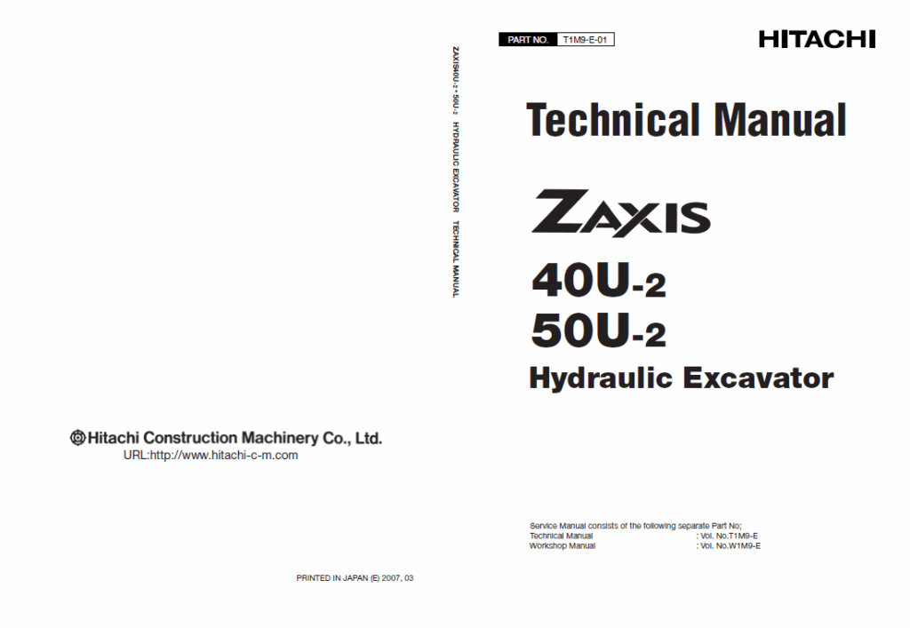 ZX40U-2,ZX50U-2 Technical Manual