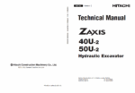 ZX40U-2,ZX50U-2 Technical Manual