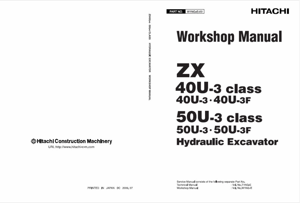 ZX40U-3,ZX40U-3F,ZX50U-3,ZX50U-3F Workshop Manual