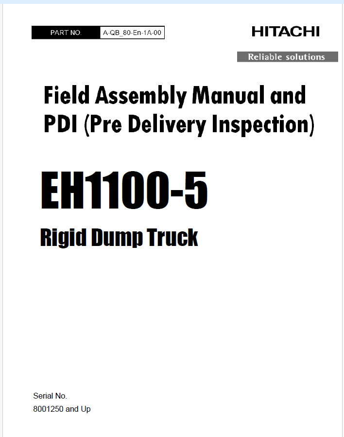 Field Assembly Manual_EH1100-5_A-QB_80-En-1A-00