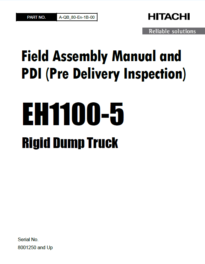 Field Assembly Manual_EH1100-5_A-QB_80-En-1B-00