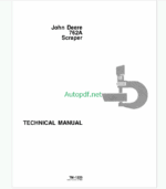 John Deere 762A Scraper Technical Manual (TM1225)
