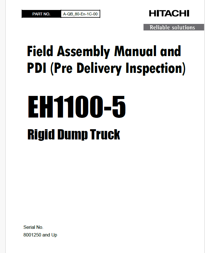 Field Assembly Manual_EH1100-5_A-QB_80-En-1C-00