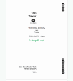 John Deere 1520 Tractor Technical Manual (TM1012)