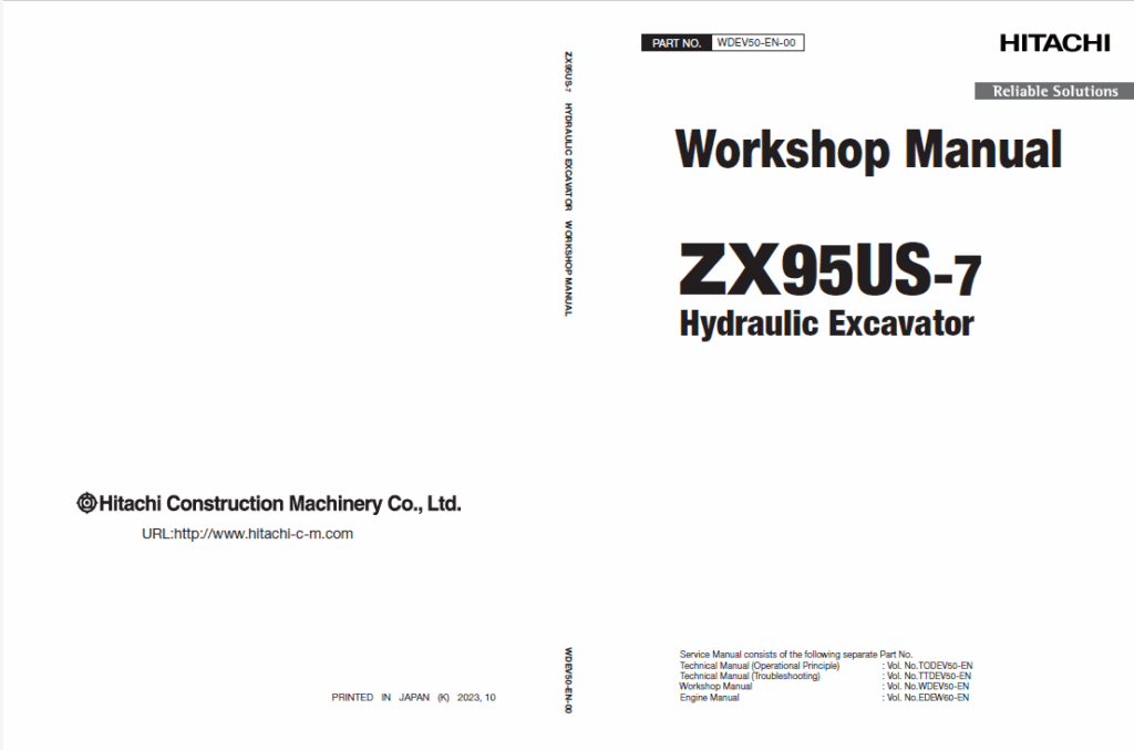 ZX95US-7 Workshop ManualZX95US-7 Workshop Manual