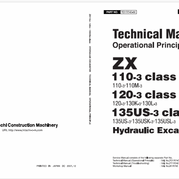 ZX110-3Class,ZX120-3Class,ZX135US-3Class Technical manual (Operational Principle)