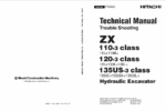 ZX110-3Class,ZX120-3Class,ZX135US-3Class Technical manual (Troubleshooting)