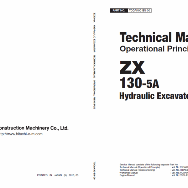 ZX130-5A Technical Manual (Operational Principle)