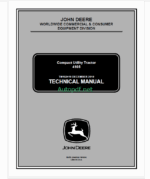 John Deere 4105 Compact Utility Tractor Technical Manual (TM102419)