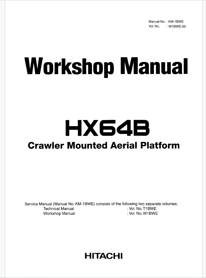 HX64B Workshop manual