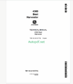 John Deere 4300 Beet Harvester Technical Manual (TM1120)