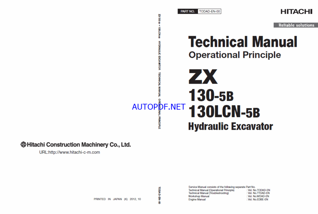 ZX130-5B, ZX130LCN-5B Technical Manual (Operational Principle)