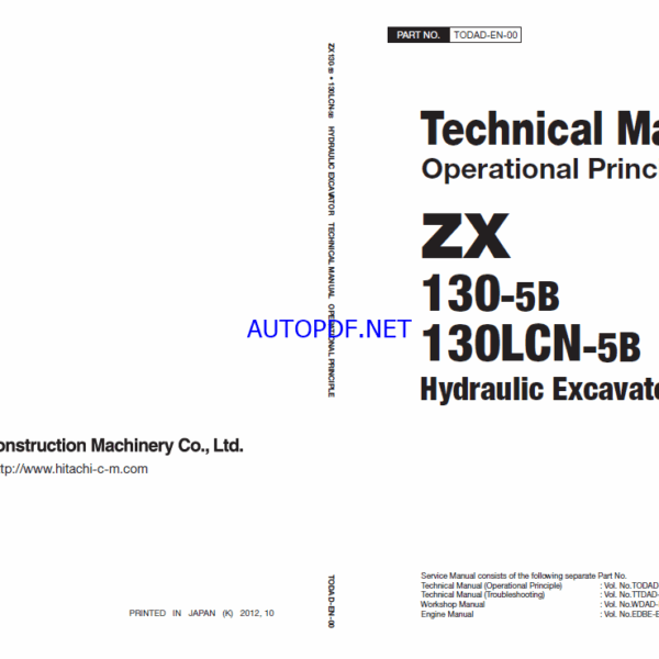 ZX130-5B, ZX130LCN-5B Technical Manual (Operational Principle)