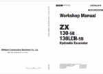 ZX130-5B, ZX130LCN-5B Workshop Manual