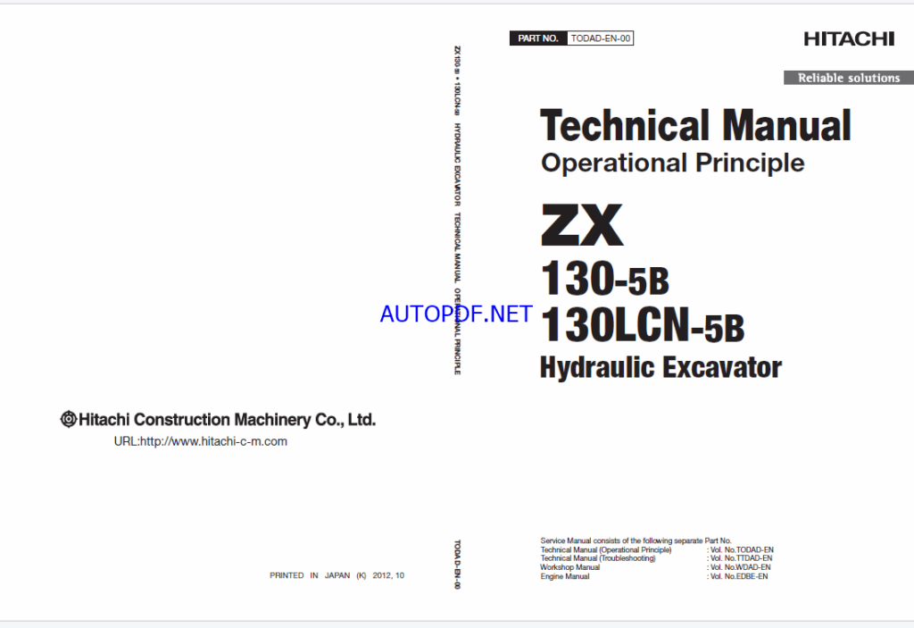ZX130-5B130LCN-5B Technical Manual (Operational Principle)