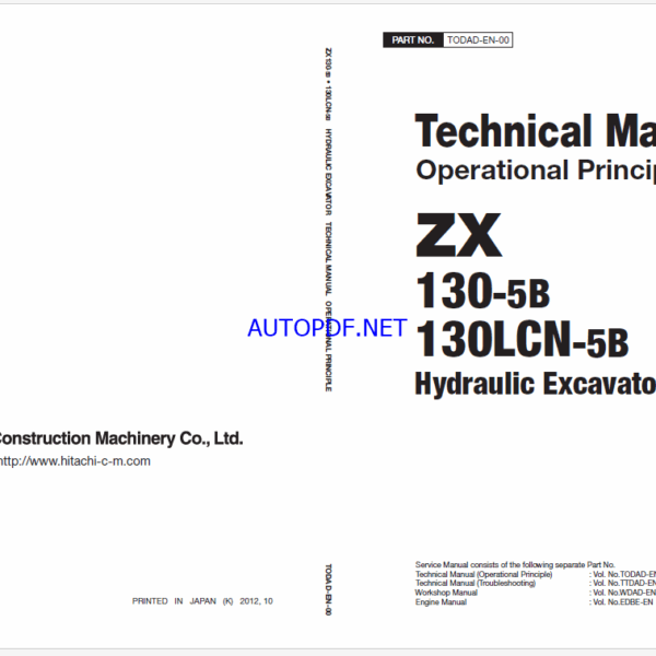ZX130-5B130LCN-5B Technical Manual (Operational Principle)