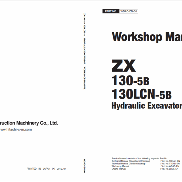 ZX130-5B130LCN-5B Workshop Manual