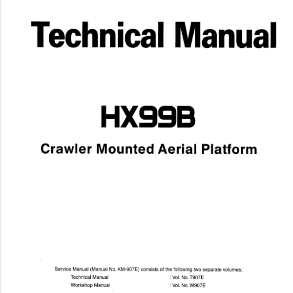 HX99B Technical manual