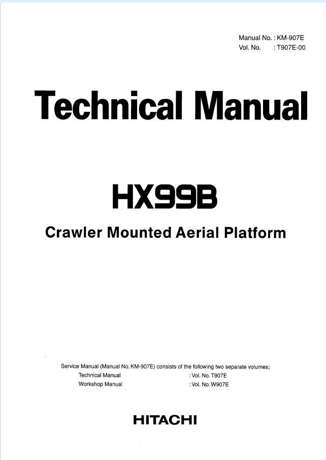 HX99B Technical manual