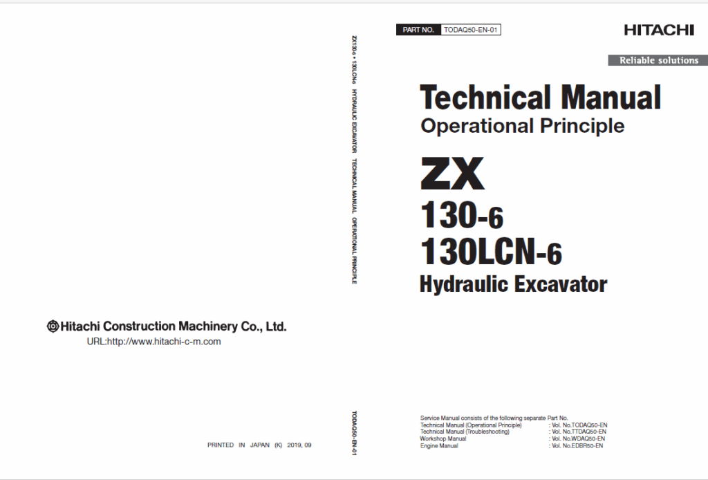 ZX130-6, ZX130LCN-6 Technical Manual (Operational Principle)