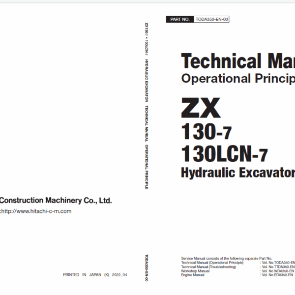 ZX130-7, 130LCN-7 Technical Manual (Operational Principle)