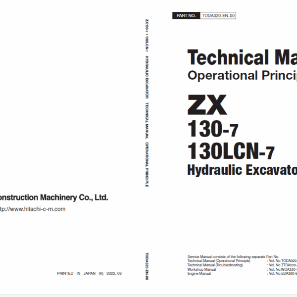 ZX130-7, ZX130LCN-7 Technical Manual (Operational Principle) (For Oceanian market)
