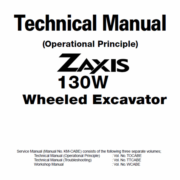 ZX130W Technical manual (Operational Principle)