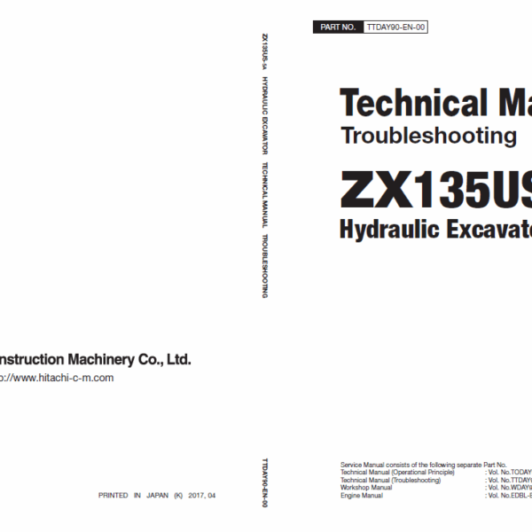 ZX135US-5A Technical Manual (Troubleshooting)