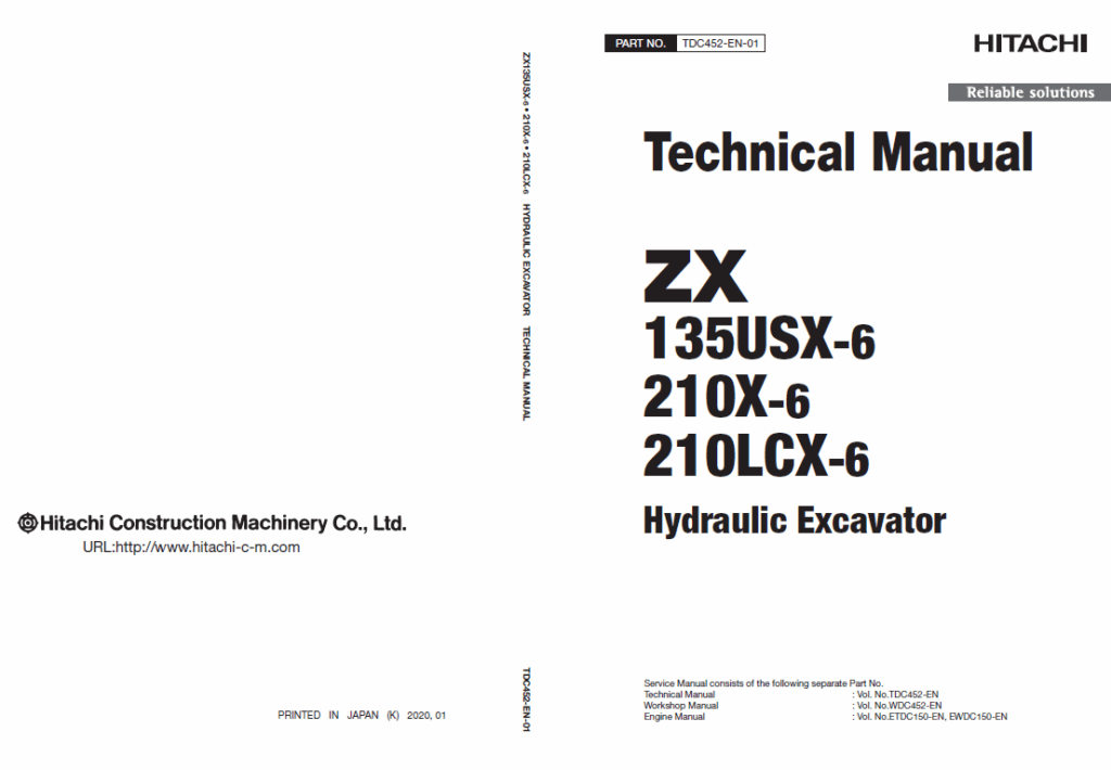 ZX135USX-6,ZX210X-6,ZX210LCX-6 Technical Manual