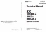ZX135USX-6,ZX210X-6,ZX210LCX-6 Technical Manual