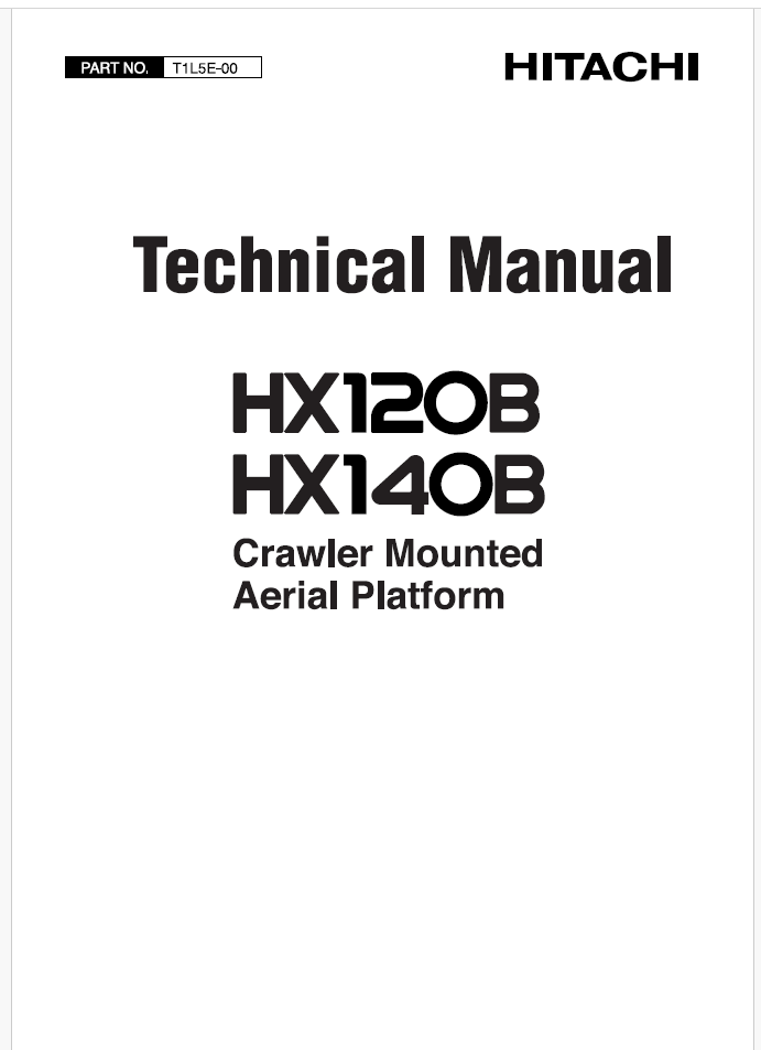 HX120B,HX140B Technical manual
