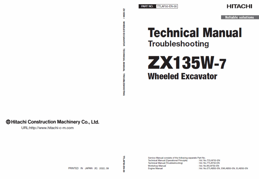 ZX135W-7 Technical Manual (Troubleshooting)