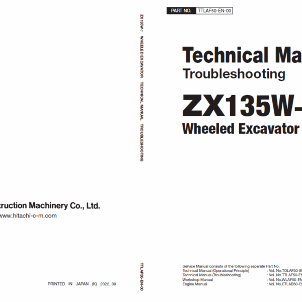 ZX135W-7 Technical Manual (Troubleshooting)