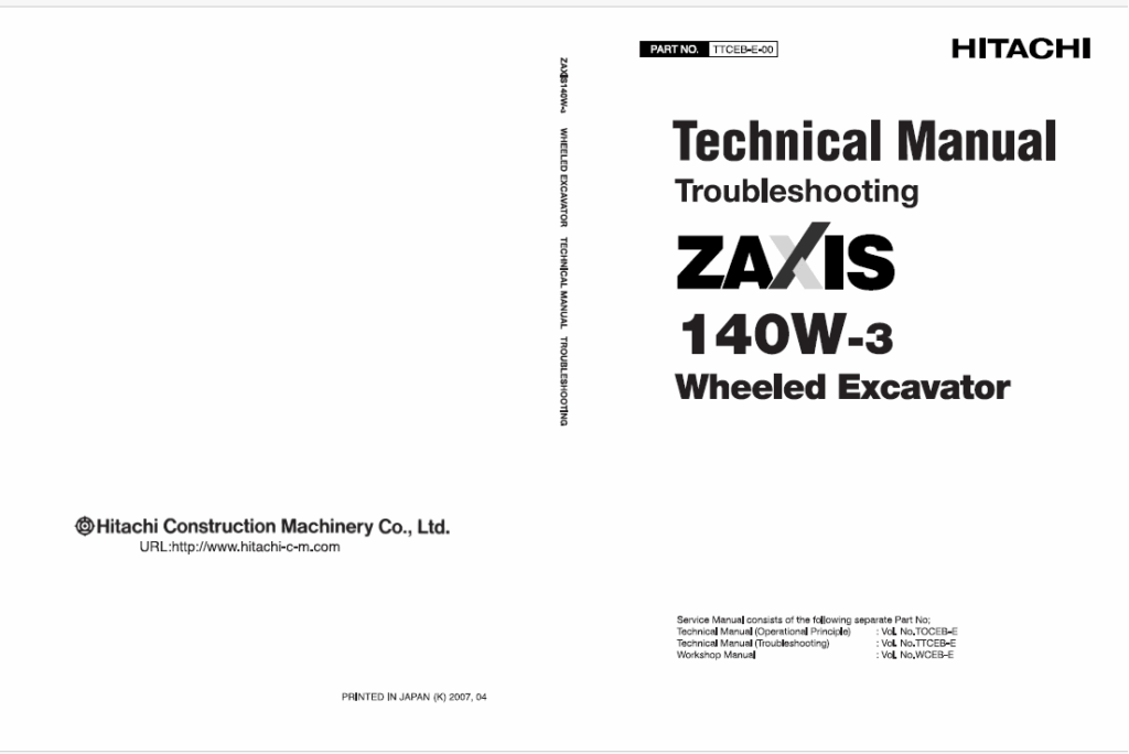 ZX140W-3 Technical manual (Troubleshooting)