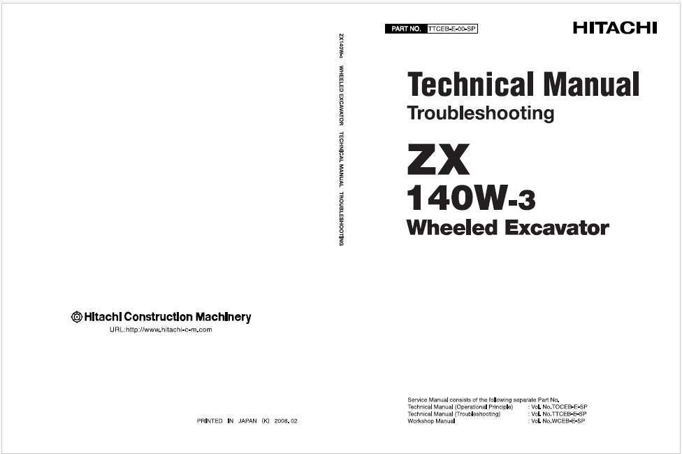ZX140W-3 Technical manual (Troubleshooting)