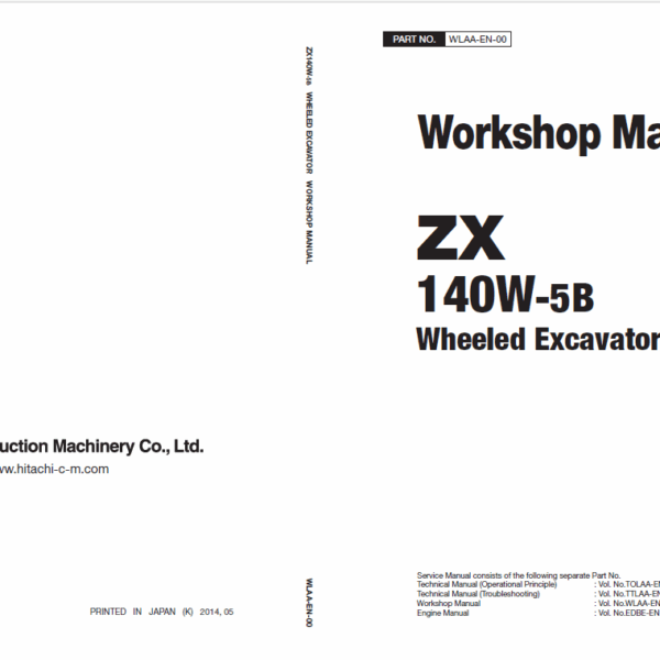 ZX140W-5B Wordshop Manual