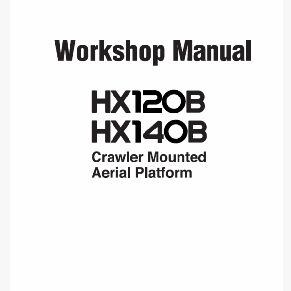 HX120B,HX140B Workshop manual