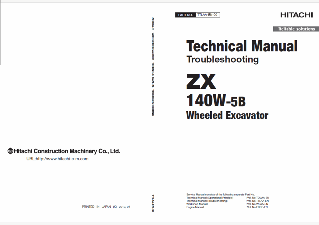 ZX140W-5BTechnical Manual Troubleshooting