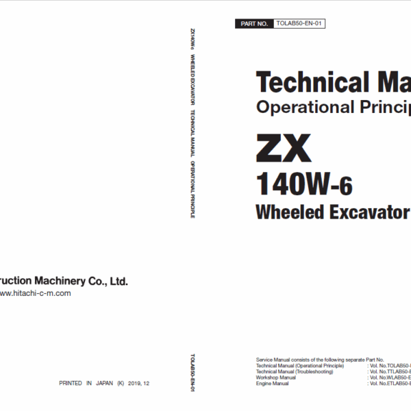ZX140W-6 Technical Manual (Operational Principle)