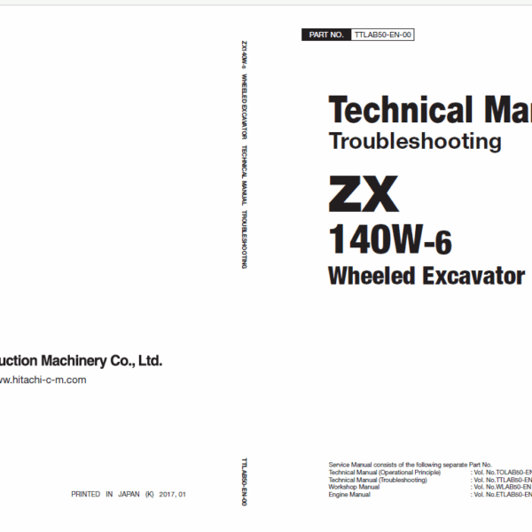 ZX140W-6 Technical Manual (Troubleshooting)