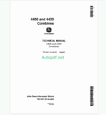 John Deere 4400 and 4420 Combines Technical Manual (TM1237)
