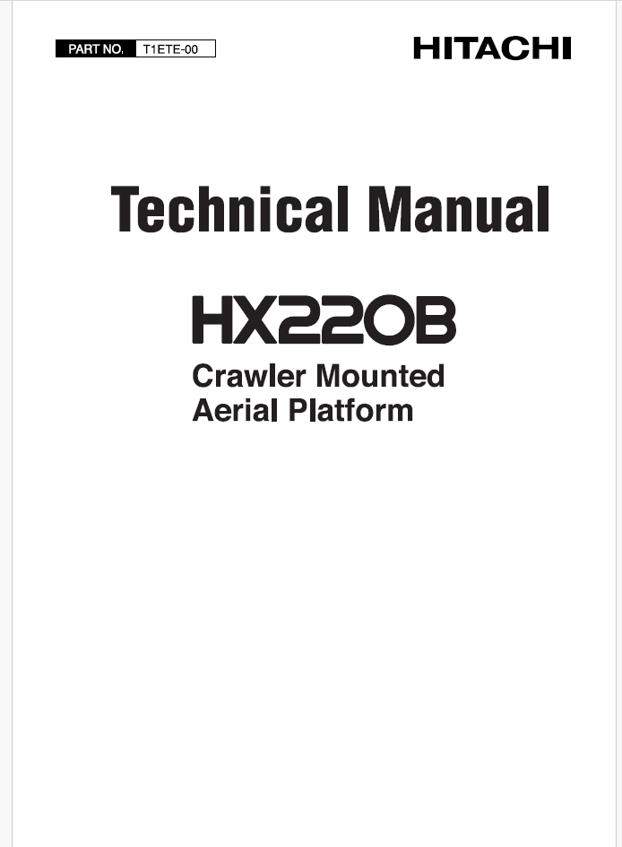 HX220B Technical manual