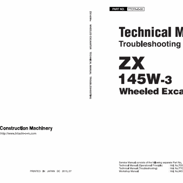ZX145W-3 Technical Manual (Troubleshooting)