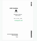 John Deere 4425 Combine Technical Manual (TM4417)