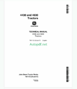 John Deere 4430 and 4630 Tractors Technical Manual (TM1172)