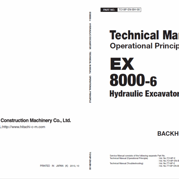 EX8000-6 Technical Manual Operational Principle_BACKHOE FRONT