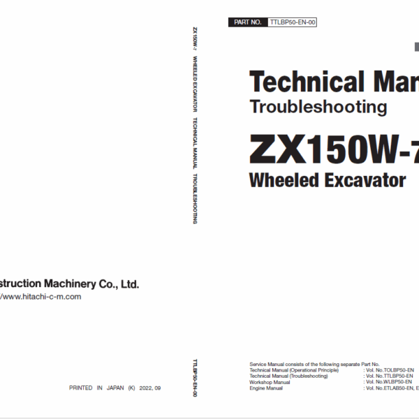 ZX150W-7 Technical Manual (Troubleshooting)